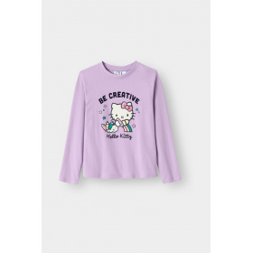 Лилава тениска „Hello Kitty“