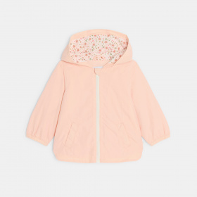 Бледорозово яке с качулка