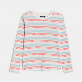 Раирана тениска с дълъг ръкав