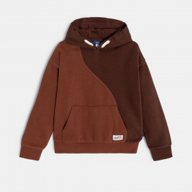 Кафява суитшърт с качулка