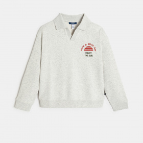 Сив пуловер с яка