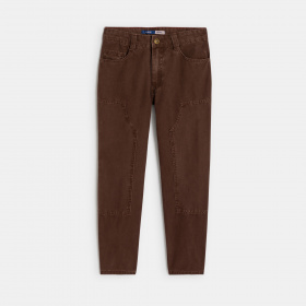 Кафяви памучни панталони