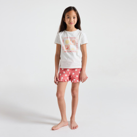 Къса пижама с надпис